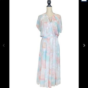 NWT $195 Anthropologie Cloth & Stone Women’s Tie-Dye Maxi Dress Size M